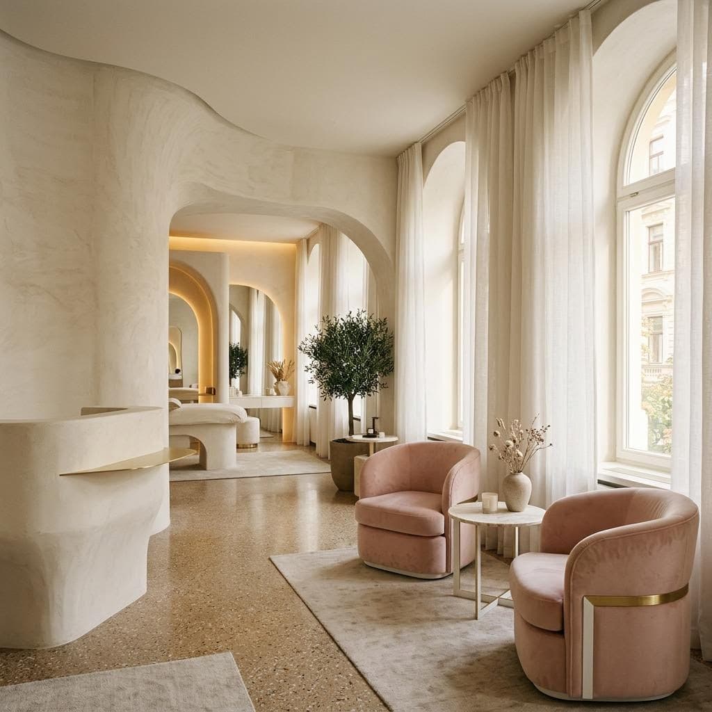 A quiet Aurea beauty atelier interior